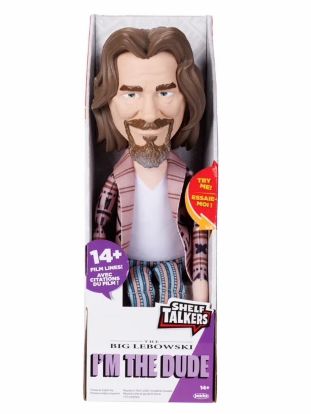 The Big Lebowski Shelf Talkers The Dude Pull String Plush Figure with Sounds